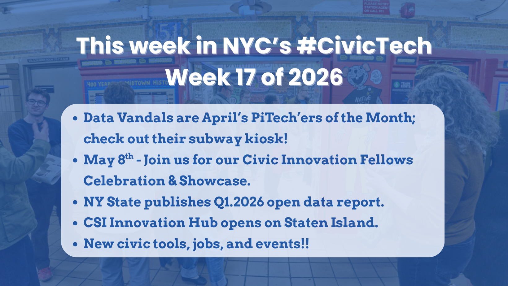 This week in NYC’s #CivicTech – April 23, 2026