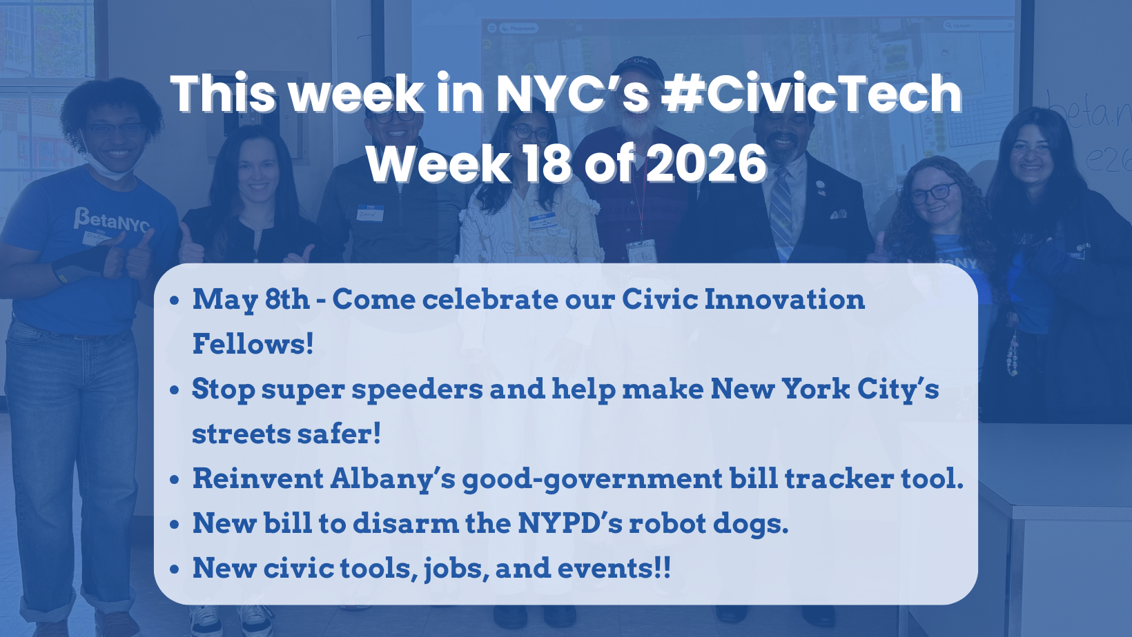 This week in NYC’s #CivicTech – April 30, 2026