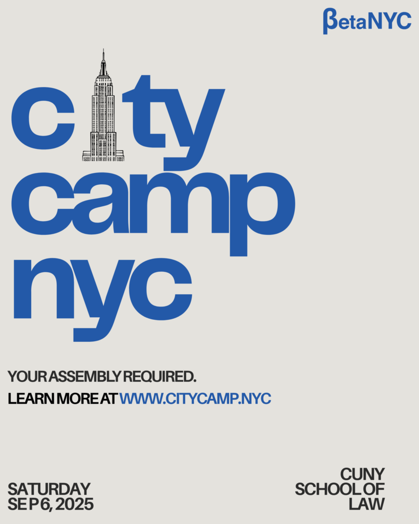 CityCamp NYC flyer
